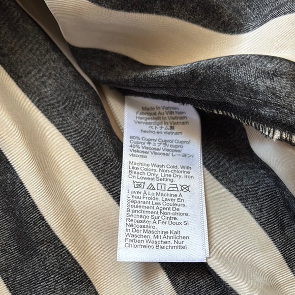 J. Crew Black and Tan Striped Shirt - Picture 5 of 5